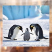 ペンギンの家族の窓が引っ張る ウィンドウサイン (シート2)