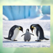 ペンギンの家族の窓が引っ張る ウィンドウサイン (シート3)