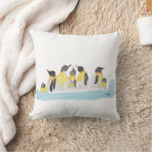 ペンギンの家族 クッション (ブランケット)