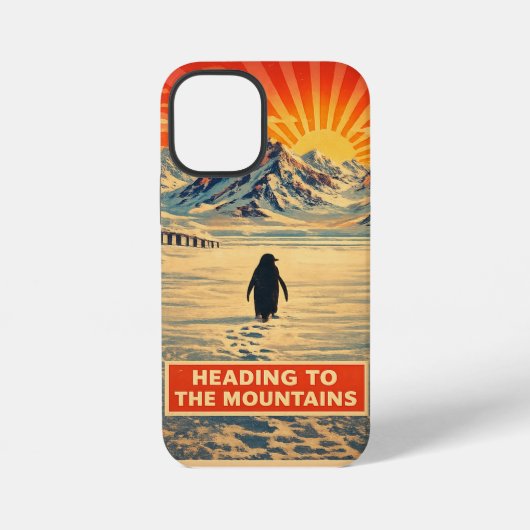 ペンギンの山  iPhoneケース (裏面)
