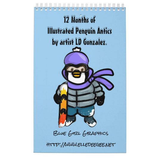 ペンギンの年 カレンダー (裏面)