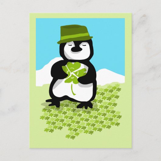 ペンギンの幸運 ポストカード (正面)