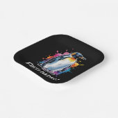 ペンギンの怠け者、政治に抵抗する ペーパープレート (傾斜あり)