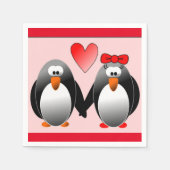 ペンギンの恋 スタンダードカクテルナプキン (正面)