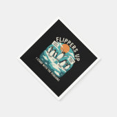 ペンギンの抵抗を受けて立つフリッパーズおもしろい スタンダードカクテルナプキン (角)