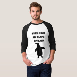 ペンギンの拍手が場違いで恥ずかしい Tシャツ