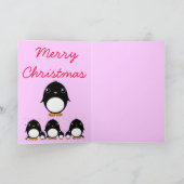 ペンギンの挨拶状: メリーなChrismas シーズンカード (内部)