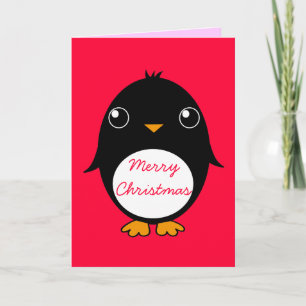 ペンギンの挨拶状: メリーなChrismas シーズンカード