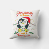 ペンギンの方がクリスマスだ クッション (裏面)