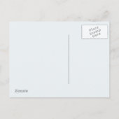 ペンギンの日付を保存ウェディングシャワー招待状 案内ポストカード (裏面)