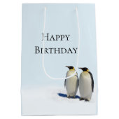 ペンギンの楽園媒体のギフトバッグ ミディアムペーパーバッグ (裏面)