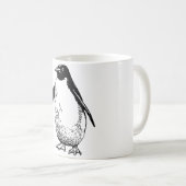 ペンギンの模様 コーヒーマグカップ (正面右)