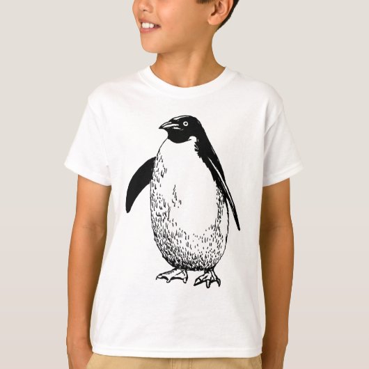 ペンギンの模様 Tシャツ (正面)