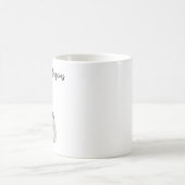 ペンギンの水彩画スケッチ コーヒーマグカップ (中央)