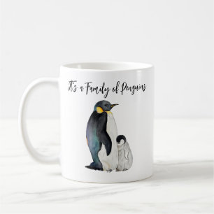 ペンギンの水彩画スケッチ コーヒーマグカップ