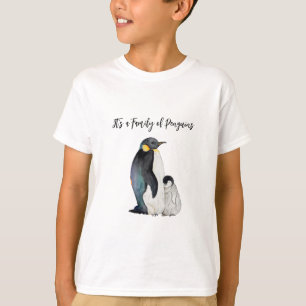 ペンギンの水彩画スケッチ Tシャツ