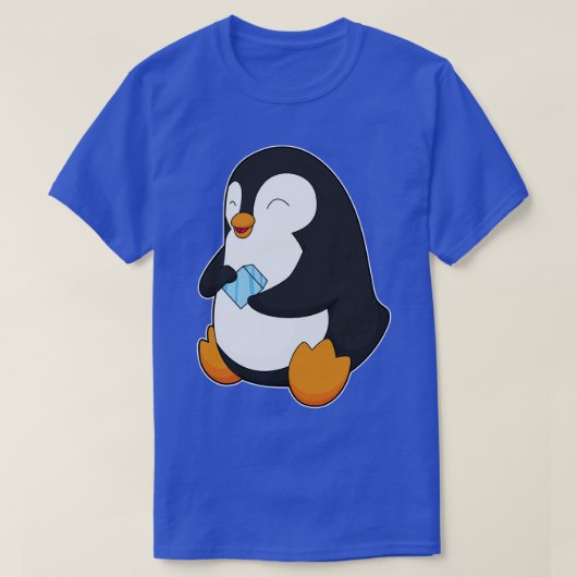 ペンギンの氷キューブ Tシャツ (デザイン正面)