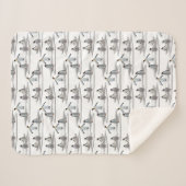 ペンギンの氷山のパーティーのSherpa毛布 シェルパブランケット (正面(横))