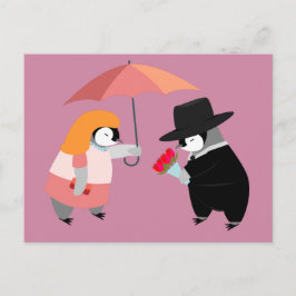 ペンギンの求婚 ポストカード