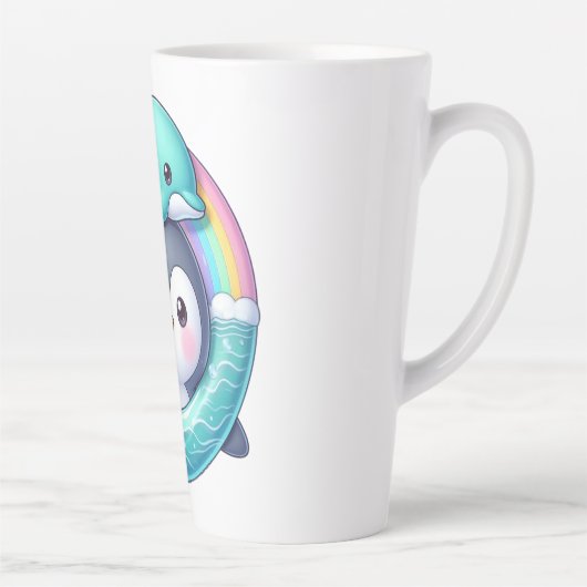 ペンギンの海冒険 カフェラテマグ (右)