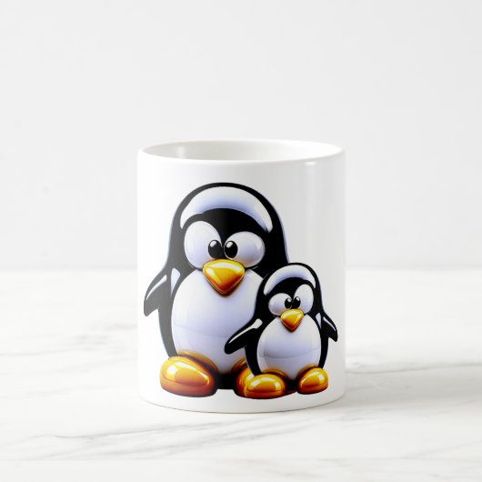 ペンギンの父と子 コーヒーマグカップ (中央)