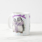 ペンギンの父と息子のマグ「優しさ+メルツ+すべて+I コーヒーマグカップ (正面左)