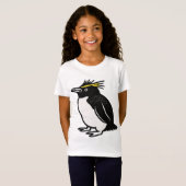 ペンギンの男女兼用キッズTシャツ Tシャツ (正面フル)