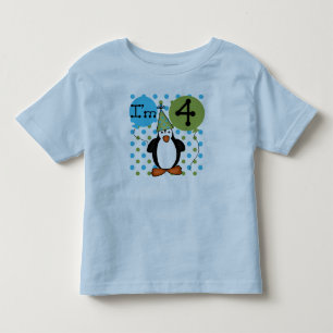 ペンギンの第4誕生日 トドラーTシャツ