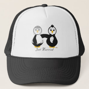ペンギンの結婚たった今結婚しました キャップ
