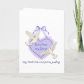 ペンギンの結婚式招待状 - ご招待します 招待状 (裏面)