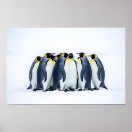 ペンギンの群れ ポスター