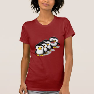 ペンギンの群 Tシャツ