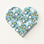 ペンギンの背景 ノートブック (裏面)