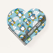 ペンギンの背景 ノートブック (正面)