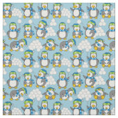 ペンギンの背景 ファブリック (見本)