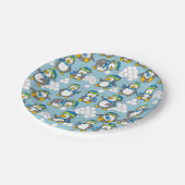 ペンギンの背景 ペーパープレート (アングル)