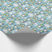 ペンギンの背景 ラッピングペーパー (角)