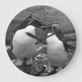 ペンギンの色あい ラージ壁時計
