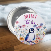 ペンギンの花ベビーシャワーMimi to be 缶バッジ