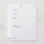 ペンギンの花嫁　保存日付のお知らせ 招待状 (裏面)