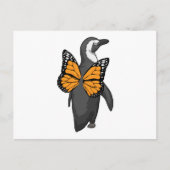 ペンギンの蝶の羽 ポストカード (正面)