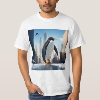ペンギンの行く先を見ろ Tシャツ