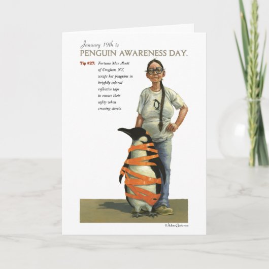 ペンギンの認識度日カード カード (正面)