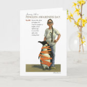 ペンギンの認識度日カード カード (黄色い花)
