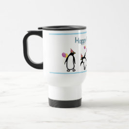 ペンギンの誕生日おめでとうマグカップ トラベルマグ