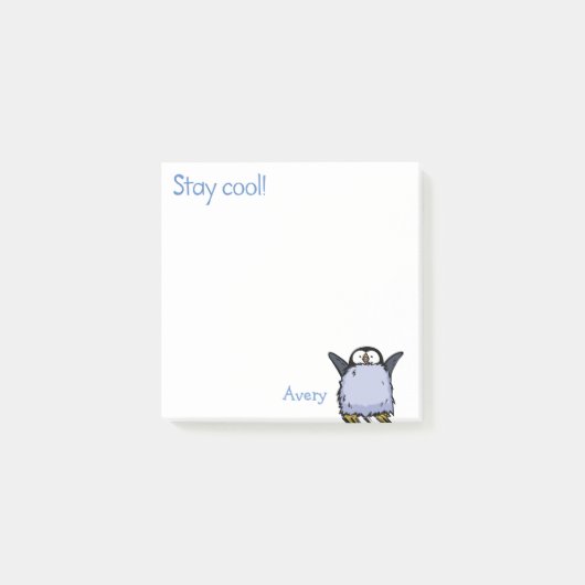 ペンギンの赤ちゃん ハッピー ポストイットメモ ポストイット (正面)