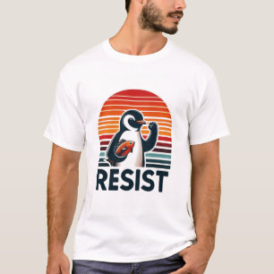 ペンギンの野生生物救の環境を強化 Tシャツ