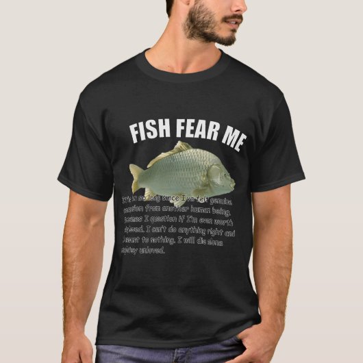 ペンギンの釣り人 釣り竿 Tシャツ (正面)
