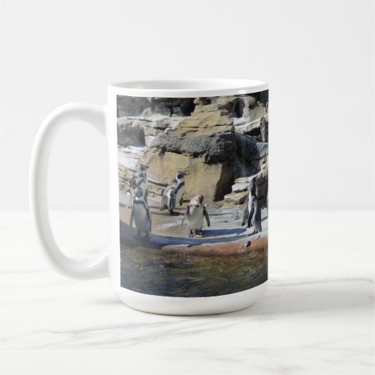 ペンギンの集い コーヒーマグカップ (左)