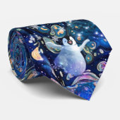 ペンギンの雪の薄片の首のタイ ネクタイ (ロール)